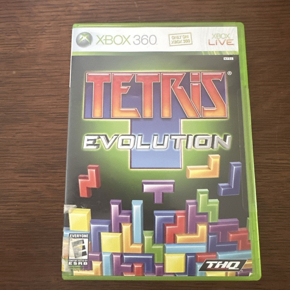 Tetris Evolution - Microsoft Xbox 360 - 2007 - Complete In Box - VG - Tested